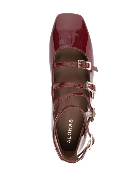 ALOHAS Luke multi-strap ballerina shoes - Red