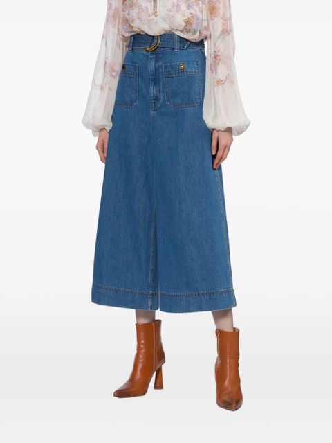 ZIMMERMANN Culottes jeans - Blue