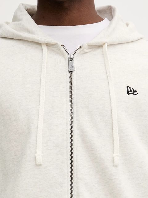 New Era bluza kolor szary z kapturem melanżowa 60752360