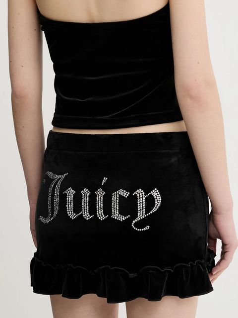Juicy Couture spódnica welurowa RUFFLE