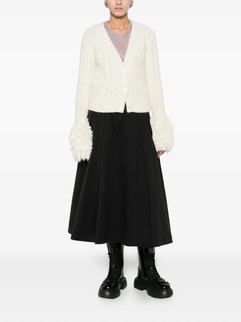 Moncler alpaca wool-blend cardigan - White