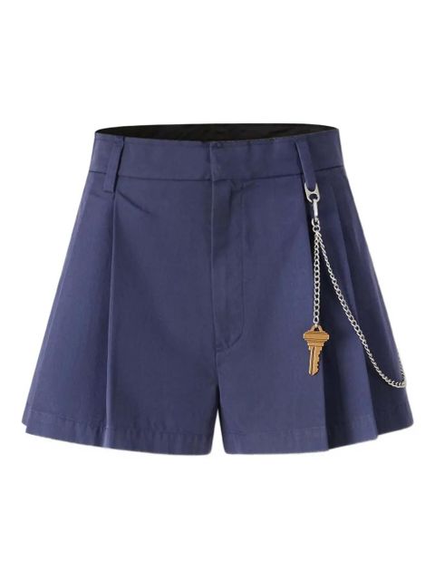 Alexander Wang pleated chain-detail skorts - Blue - zdjęcie produktu nr 1