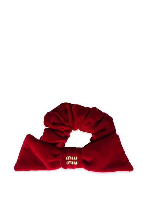 Miu Miu velvet scrunchie - Red - zdjęcie produktu nr 1