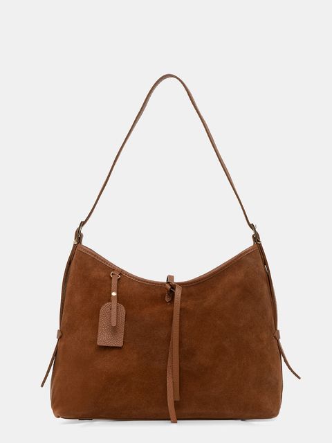 Answear.LAB torebka hobo damska zamszowa - zdjęcie produktu nr 1