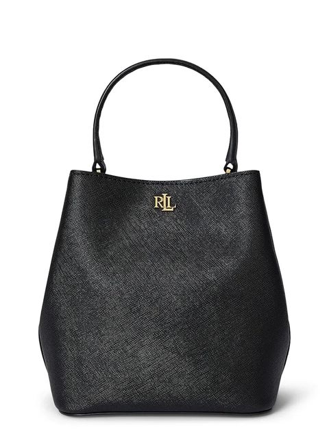 Lauren Ralph Lauren torebka skórzana kolor czarny 431969365 - zdjęcie produktu nr 1