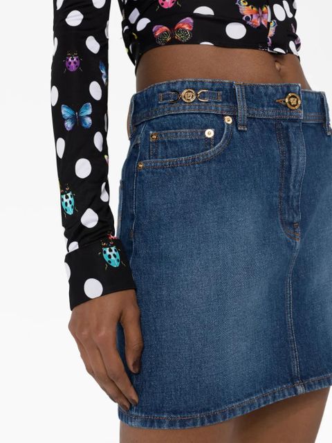 Versace x Dua Lipa Medusa '95 denim miniskirt - Blue