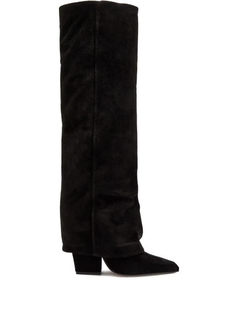 Paris Texas 100mm Jane suede boots - Black - zdjęcie produktu nr 1