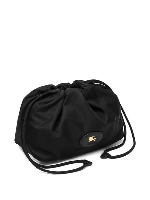 Burberry medium logo-patch makeup bag - Black - zdjęcie produktu nr 2