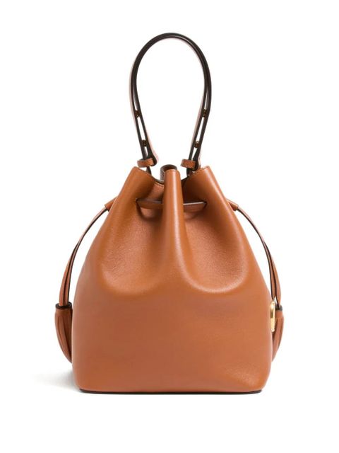 Valentino Garavani medium tassel logo bucket bag - Brown - zdjęcie produktu nr 2
