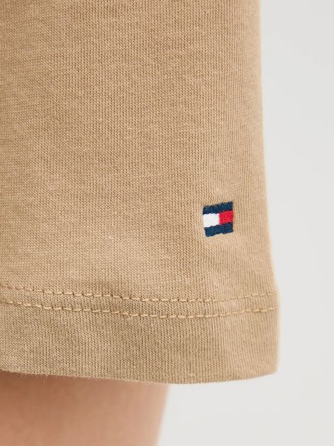 Tommy Hilfiger t-shirt bawełniany damski kolor beżowy WW0WW40276