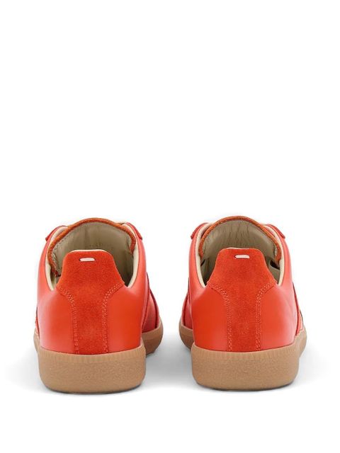 Maison Margiela Replica suede leather sneakers - Orange