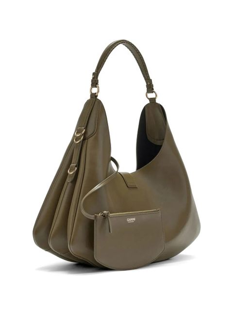 GANNI large Kat shoulder bag - Green