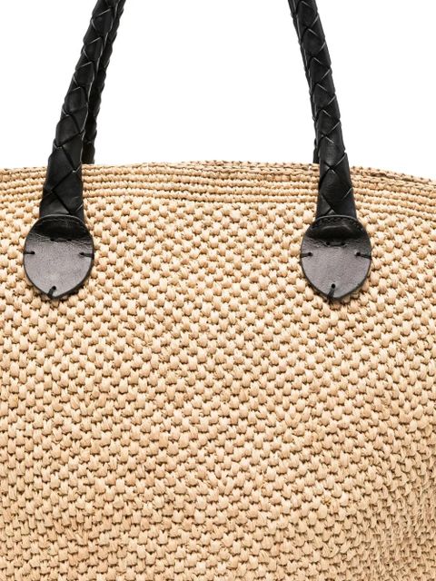 DRAGON DIFFUSION Brunella woven tote bag - Neutrals