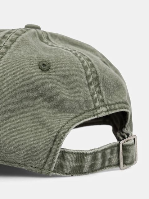 Weekend Max Mara czapka z daszkiem bawełniana BRUNO kolor zielony 2525576024600