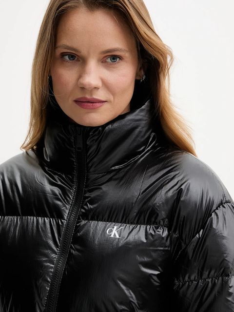 Calvin Klein Jeans kurtka puchowa kolor czarny zimowa LV047D510G