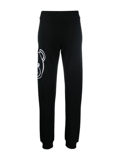 Moschino logo-print cotton track pants - Black - zdjęcie produktu nr 2
