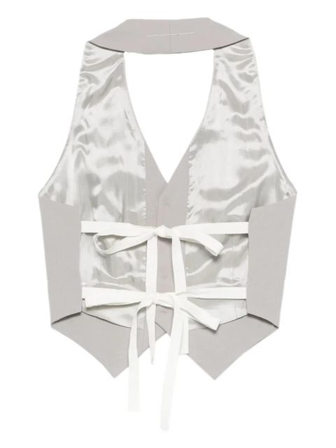 MM6 Maison Margiela buttoned waistcoat - Grey - zdjęcie produktu nr 2