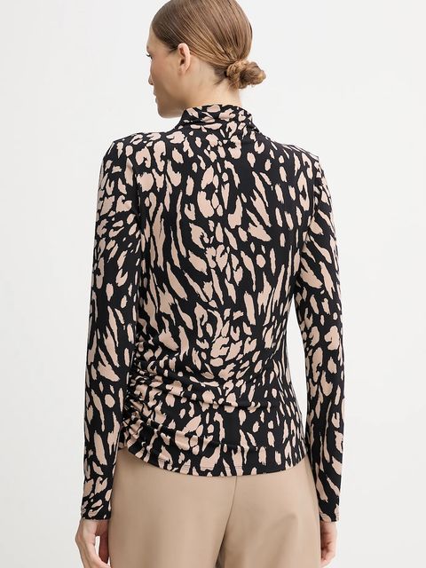 Joseph Ribkoff bluzka damska kolor czarny wzorzysta 254212