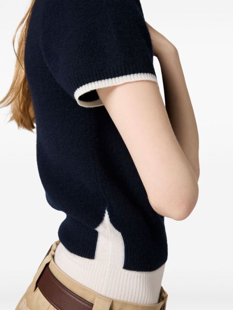 Miu Miu crew-neck T-shirt - Blue