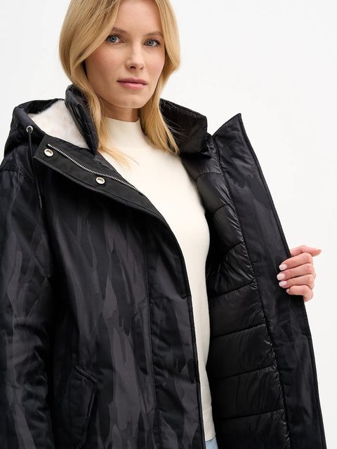 Sisley kurtka kolor czarny przejściowa 25E3LN068