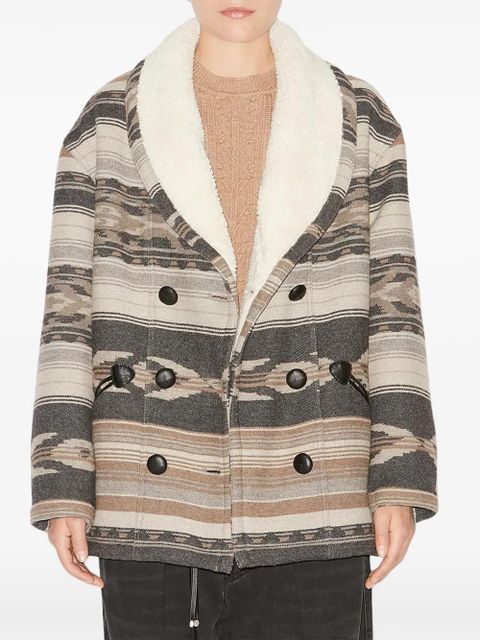 MARANT ÉTOILE Dorcas double-breasted coat - Neutrals