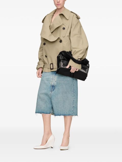 Maison Margiela folded collar cropped caban - Neutrals - zdjęcie produktu nr 2