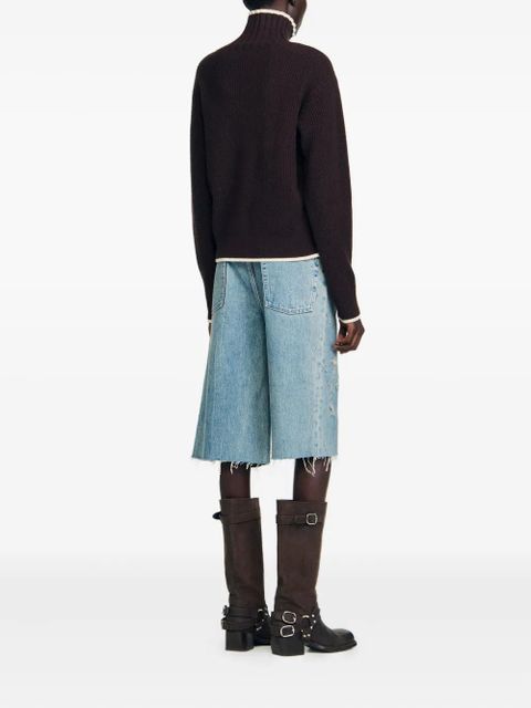 SANDRO turtleneck sweater - Brown