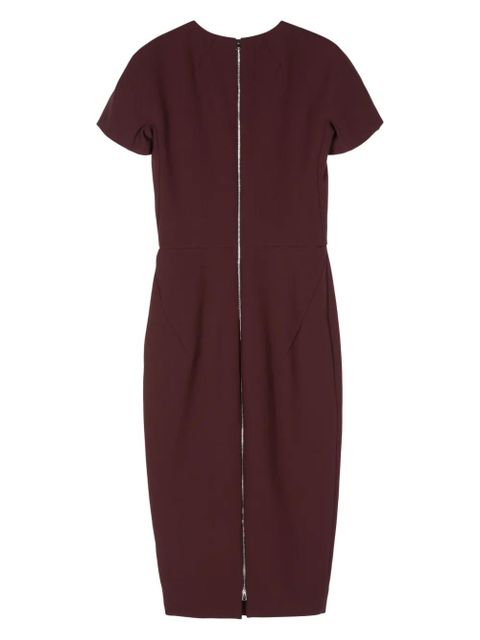 Victoria Beckham wool-crepe midi dress - Purple - zdjęcie produktu nr 2