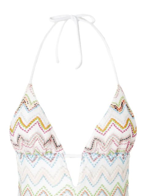 Missoni zigzag swimsuit - White