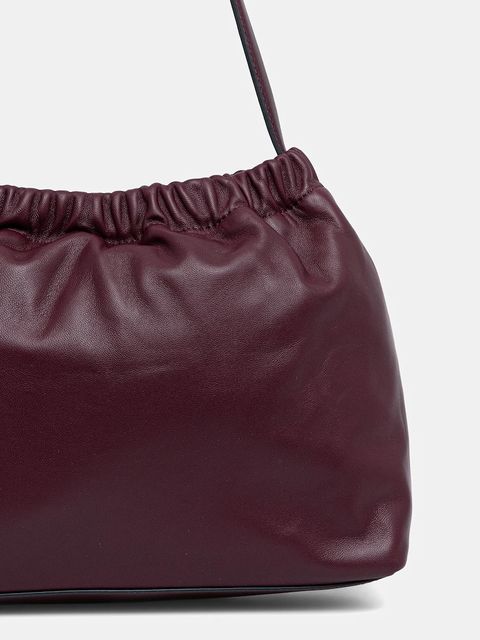 Tommy Hilfiger torebka skórzana kolor bordowy AW0AW18307