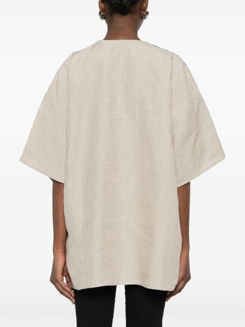 Coperni Zero Waste stripe T-shirt - Neutrals