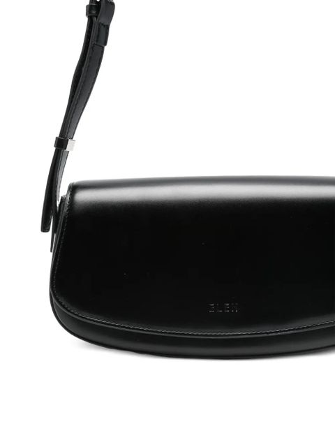 Eleh logo-detail shoulder bag - Black