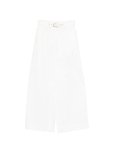 Maje belted trousers - White - zdjęcie produktu nr 1