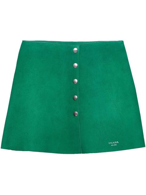 Prada suede miniskirt - Green - zdjęcie produktu nr 1