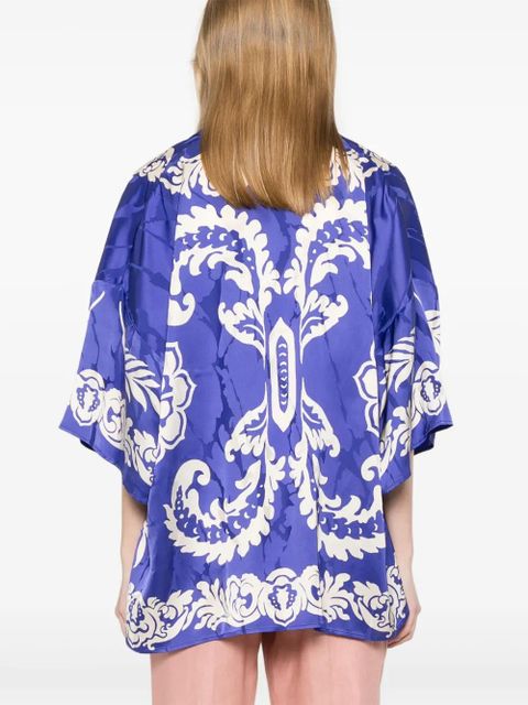 ETRO floral-print jacket - Blue