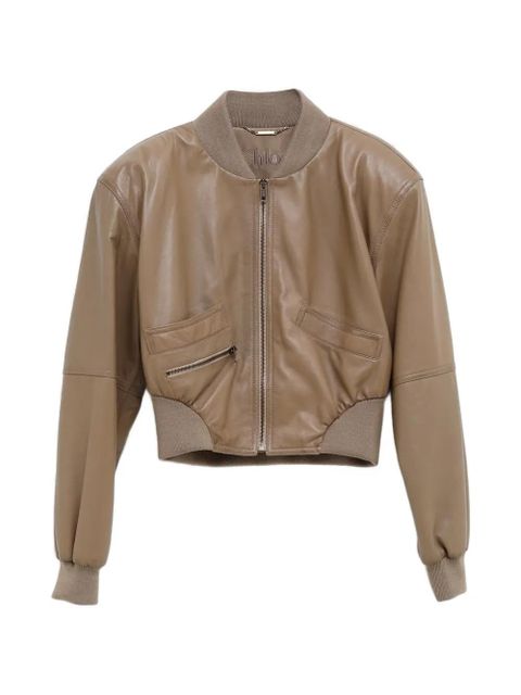 Chloé zip leather jacket - Brown - zdjęcie produktu nr 1