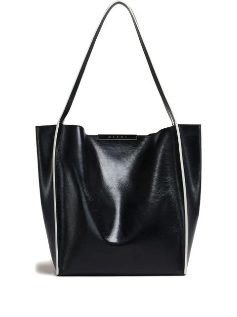 Marni Cresta E/W tote bag - Black - zdjęcie produktu nr 1