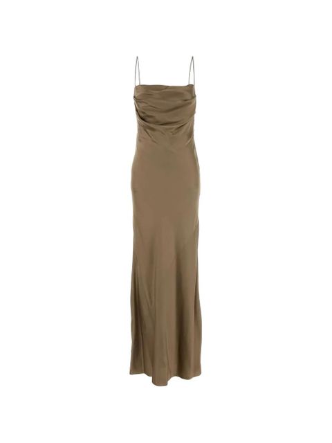 Saint Laurent satin long dress - Brown - zdjęcie produktu nr 1