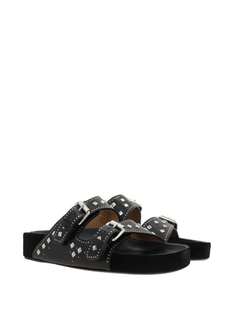 ISABEL MARANT Lennyo leather sandals - Black - zdjęcie produktu nr 2