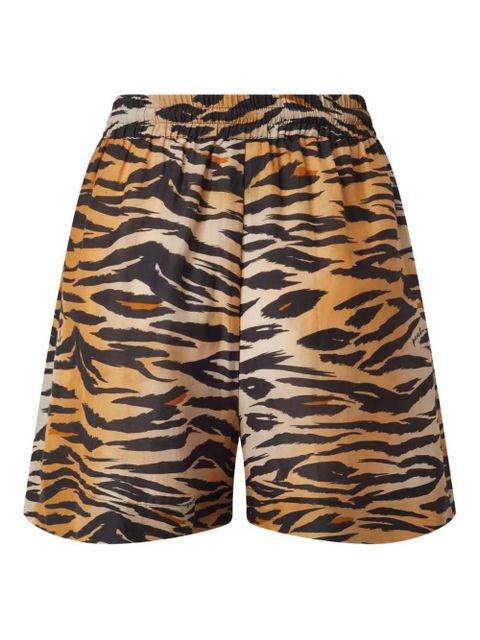 PINKO tiger-stripe shorts - Orange - zdjęcie produktu nr 2
