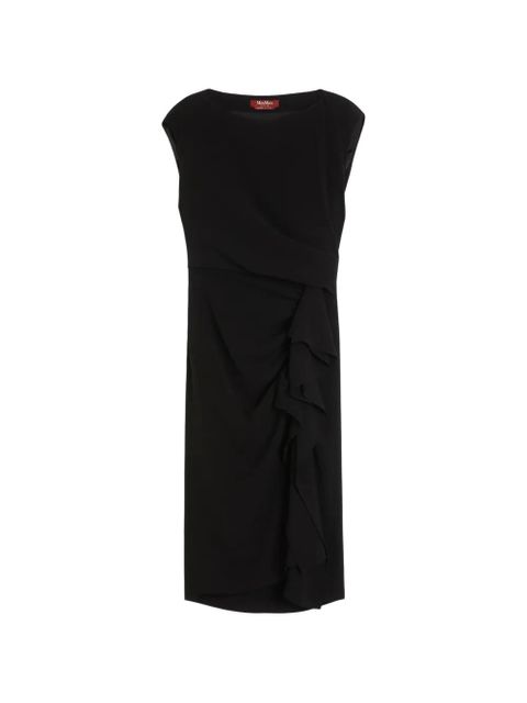 Max Mara Aia boat-neck draped midi dress - Black - zdjęcie produktu nr 1