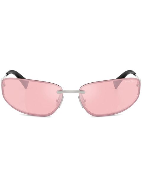 Miu Miu Eyewear cat-eye glasses - Silver - zdjęcie produktu nr 1