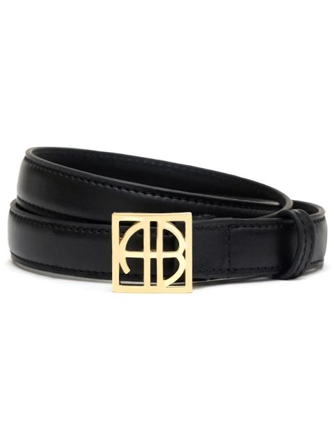 ANINE BING Monogram belt - Black - zdjęcie produktu nr 1