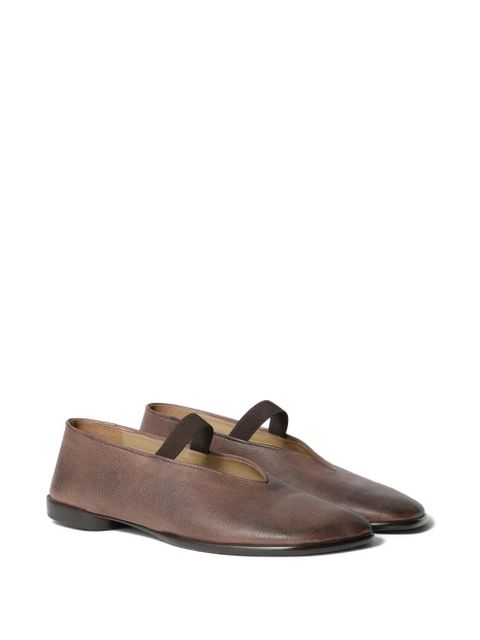 LEMAIRE strap leather ballet flats - Brown - zdjęcie produktu nr 2