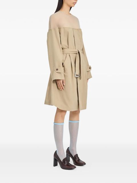 MM6 Maison Margiela long-sleeves midi dress - Brown