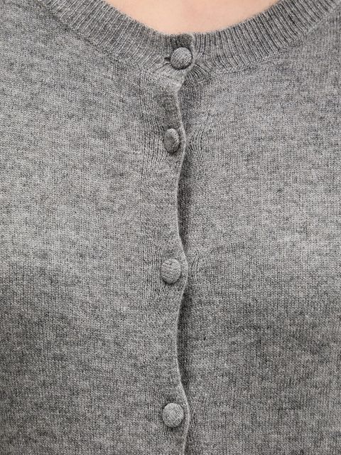 Sisley kardigan z domieszką wełny kolor szary lekki 102HM5237