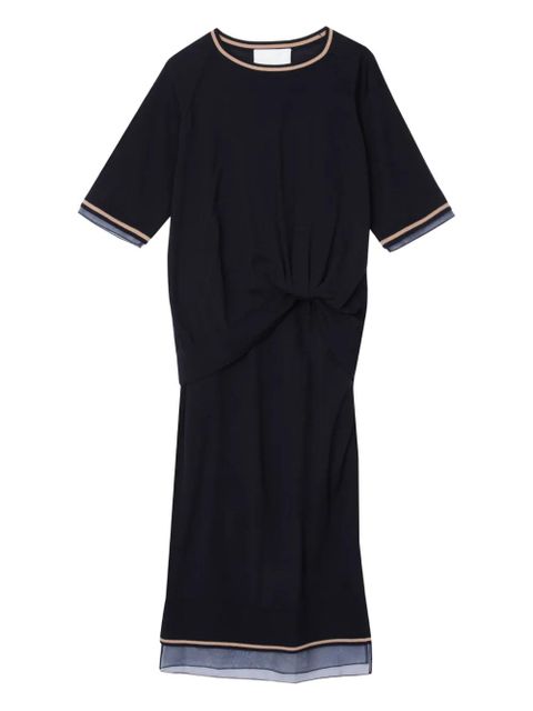 3.1 Phillip Lim twist-detail wool dress - Blue - zdjęcie produktu nr 1