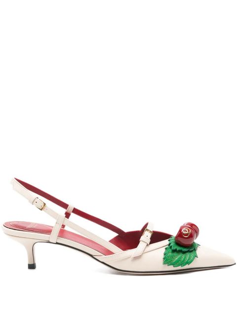 Valentino Garavani floral slingback pumps - White - zdjęcie produktu nr 1