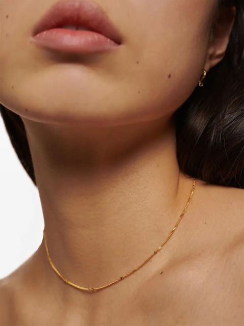 Monica Vinader Curb Twist necklace - Gold - zdjęcie produktu nr 2