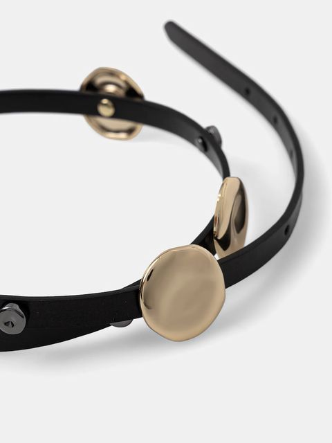 Pinko pasek skórzany damski kolor czarny 105536 A1AC - zdjęcie produktu nr 2